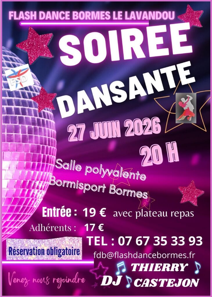Soirée dansante 27 06 26